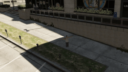 The jaywalker's offscreen appearance during Slush Fund.