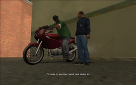 Smoke says that he'll dump the bike in another neighborhood.