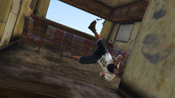 Ortega-GTAVe-PushedDowntheRiver.png (1.58 MB) Ortega and his trailer being pushed into the river.