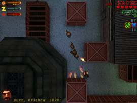 Killing the Kovski guards.
