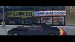Pump-ActionPimp3-GTAIII.png (1.3 MB) Pimp driving past Ammu-Nation.