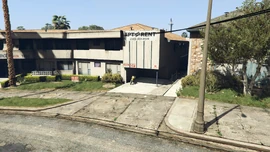 Location in Chamberlain Hills. The croupier will flee from the alleyway to the left of the building.