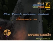 Wasted-GTA3 Firetruck