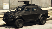 The Insurgent Pick-Up in Grand Theft Auto Online. (Rear quarter view)