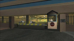 Entrance to the impound lot, Roca Escalante, Las Venturas, San Andreas.