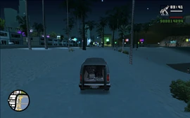 CJ making his way to the lockup in Commerce.