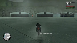 They spot the van.