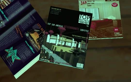 The restaurant on a magazine cover.