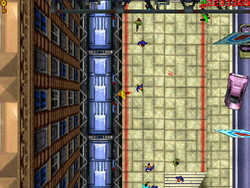 The protagonist enters the train as soon as it arrives.