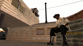 CJ returns to the airstrip waiting for The Truth.