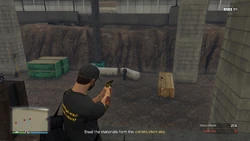 Taking out the enemies in the second area