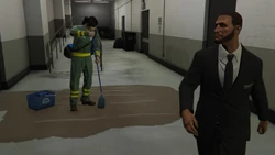 The guard leaves