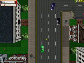 The protagonist about to find and steal a London Cab.