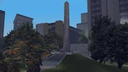 LibertyCityWarMemorial-Obelisk-GTAIII.jpg (931 KB) A closer view of the obelisk. It is later revealed in GTA Liberty City Stories that is a war memorial.