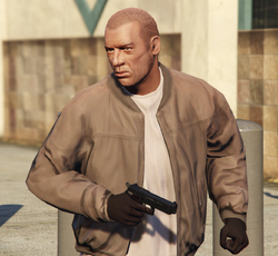 Packie in GTA V (Enhanced version).
