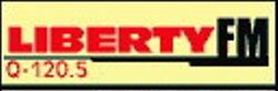 The logo for Liberty FM.