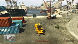 Destroy the construction equipment
