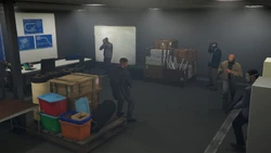 The Professionals inside the hideout