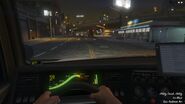 Interior first person view in the enhanced version of GTA V.