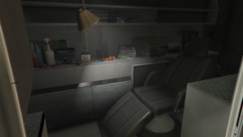 The interior of the Boxville.