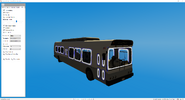 Example of window shatter maps rendered on a Bus.