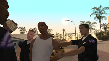 CJ from GTA San Andreas enters wrong village in the new Resident