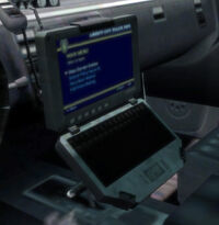 police car computer screen