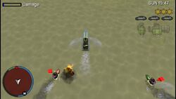 Pursuing Kenny while killing more goons.