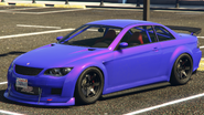 Another NPC-modified Sentinel XS in enhanced version of GTA V. (rear quarter view)