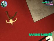 Wasted in GTA: Vice City (mobile version).