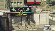 Space 103.2 - Downtown Vinewood facing the parking lot at the corner of Power Street and Clinton Avenue.