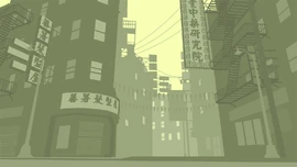 Artwork of Cavity Lane in Grand Theft Auto: Chinatown Wars.