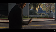 His cell phone rings once more.