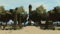 The Colony Island Cemetery is an example of one of the cemeteries in the GTA game series.