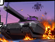 Avon's TM-02 Khanjali escaping FH-1 Hunters from the Khanjali setup mission, shown in the update’s official artwork.