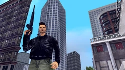 Promotional screenshot of the M16 in Grand Theft Auto III