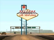 Las Venturas Welcome Sign