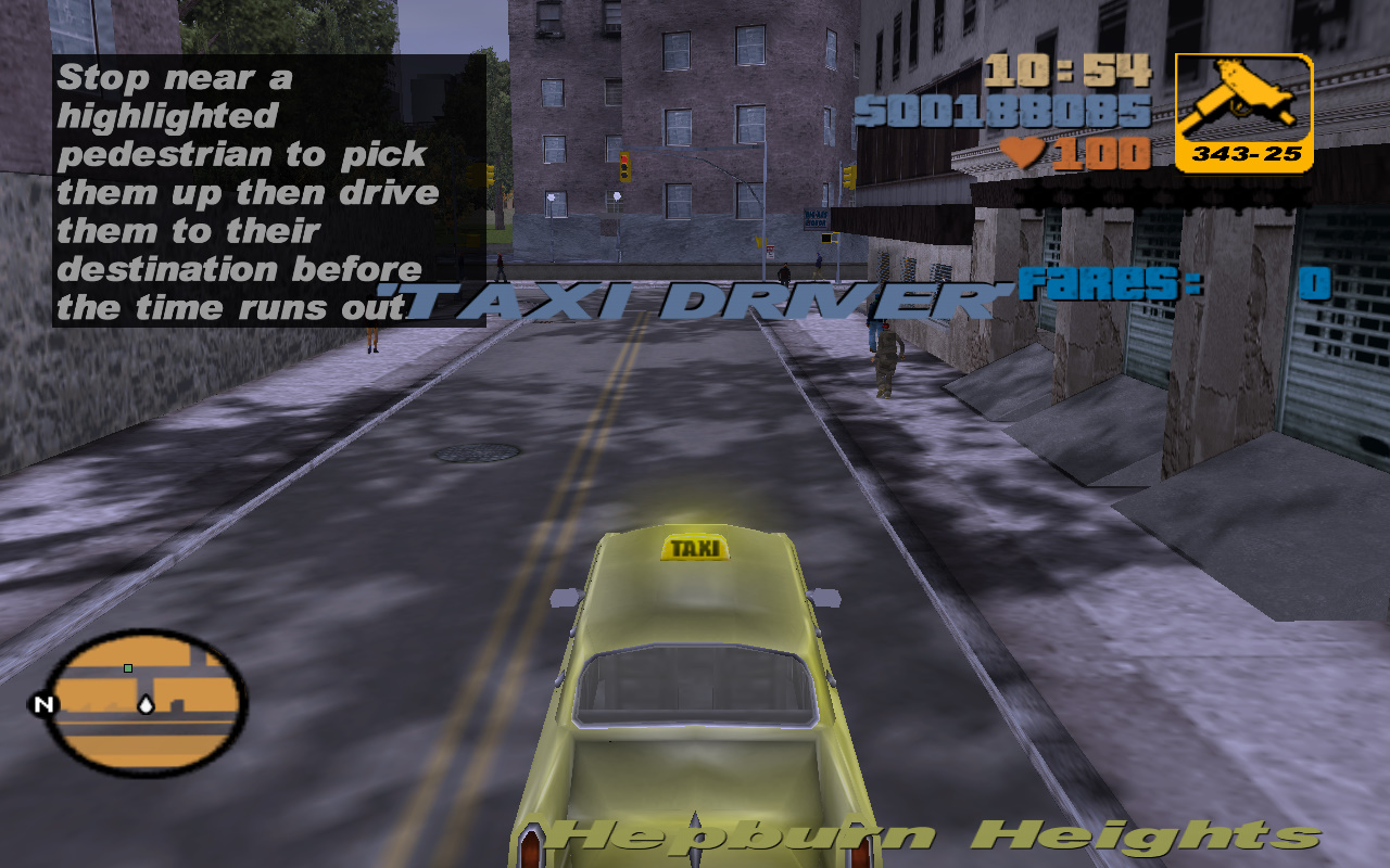 Taxi Driver - Side-Missions - Walkthrough (Original), Grand Theft Auto III  - The Definitive Edition