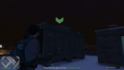 Throw the BZ gas into the ventilation units.