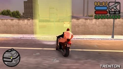 Arriving at the sawmill in Atlantic Quays.