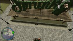 The Sprunk sign in Grand Theft Auto: Chinatown Wars.