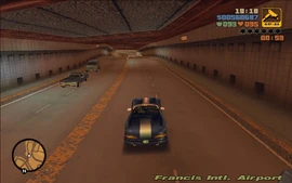 Claude and Ray speeding through the tunnel.