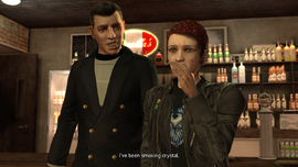 Ashley and Ray Boccino during the mission Taking In the Trash in Grand Theft Auto IV.