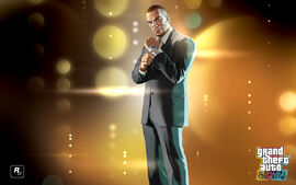 Artwork of Luis wearing a suit.