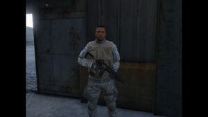 A Merryweather mercenary.