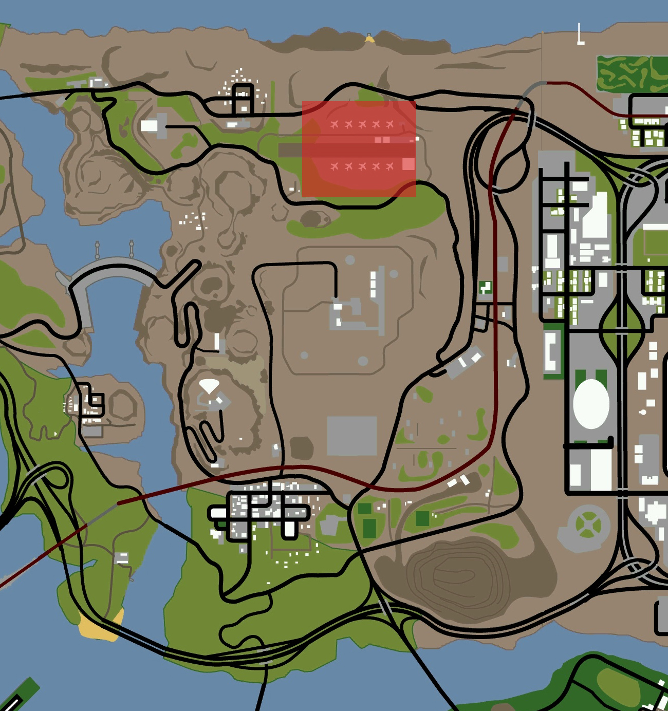 gta san andreas planes locations