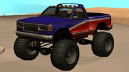 monsterb variant, GTA San Andreas (Rear quarter view, without roof-mounted lights).