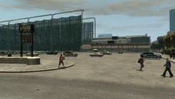 The Castle Drive car park.