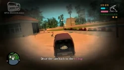 Drive the van back to the lockup.