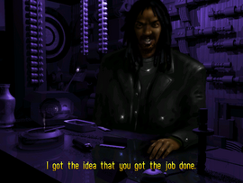 Brother Marcus congratulates the protagonist for the job well done.